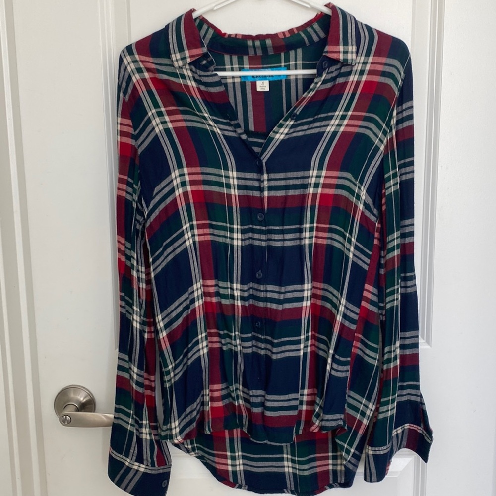 Francesca’s Plaid Top
